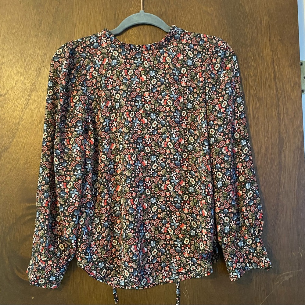 LOFT Paisley Blouse size XSP